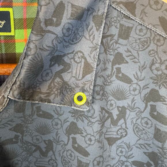 William Murray Men’s M Golf Polo Shirt Margarita Girl Print Stretch Performance - Picture 13 of 13